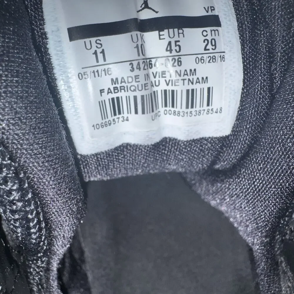 Nike Air Jordan True Flight Black Gold Men’s Size 11 342964-026
